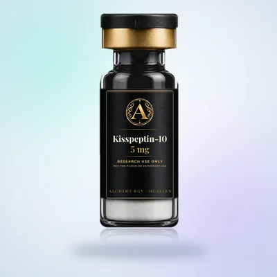 Kisspeptin-10 5 mg vial with Alchemy RGV label, research use only